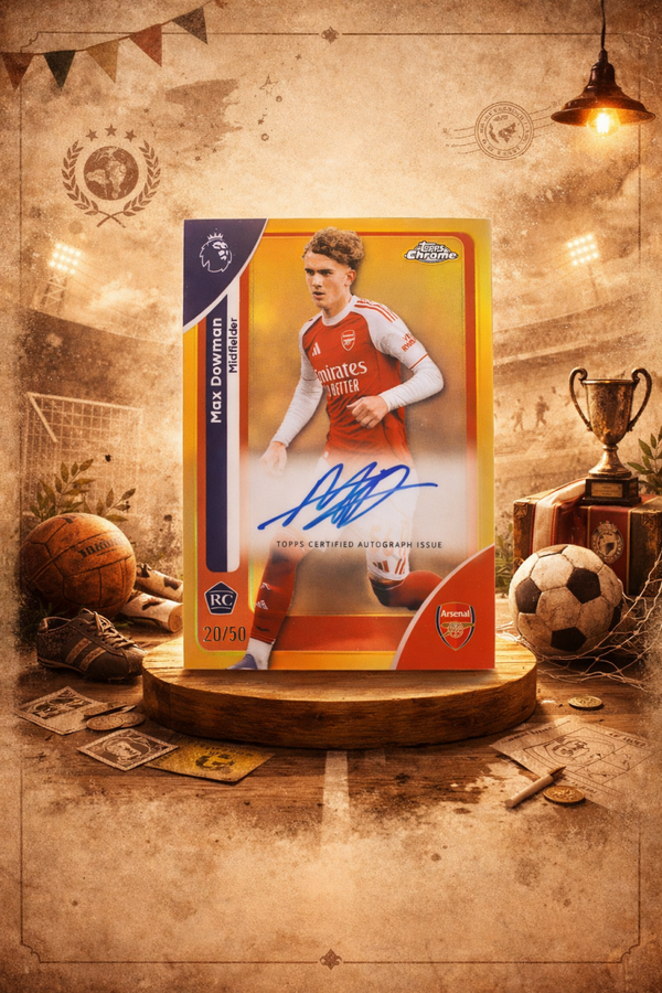 Topps chrome Max Dowman oncard autograph /50