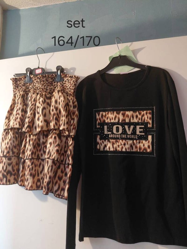 Tijger print love set 164/170