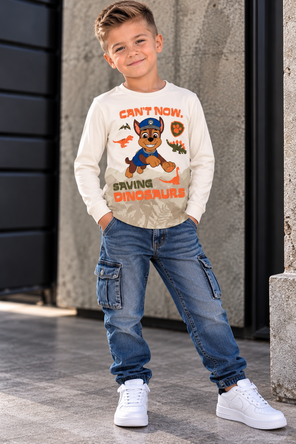 Paw Patrol Jongens Longsleeve – Crème