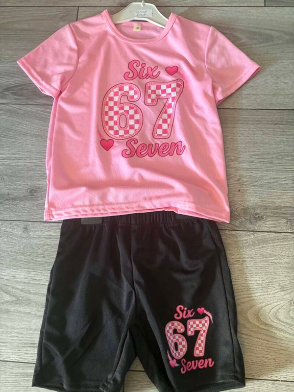 Six seven set roze
