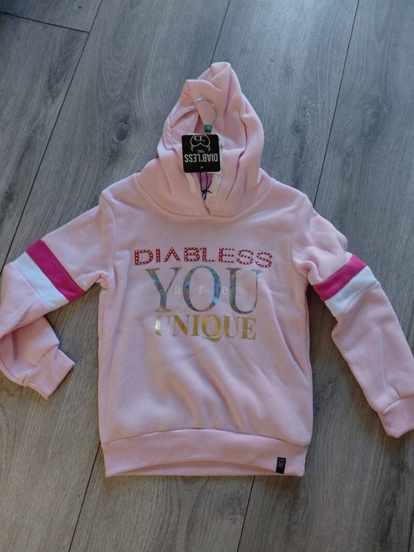 Diables trui licht roze