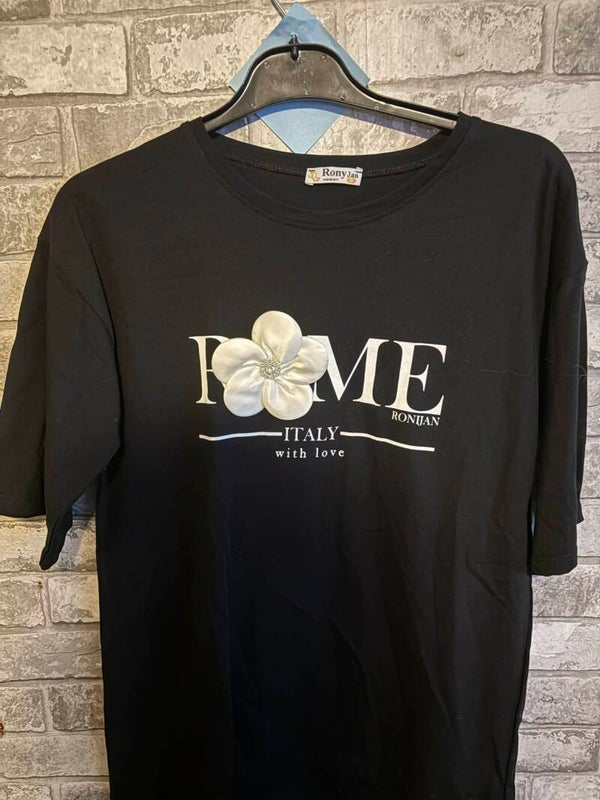 mooie bloem shirt maat S