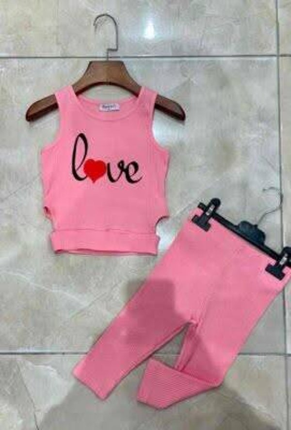 Donker roze love set
