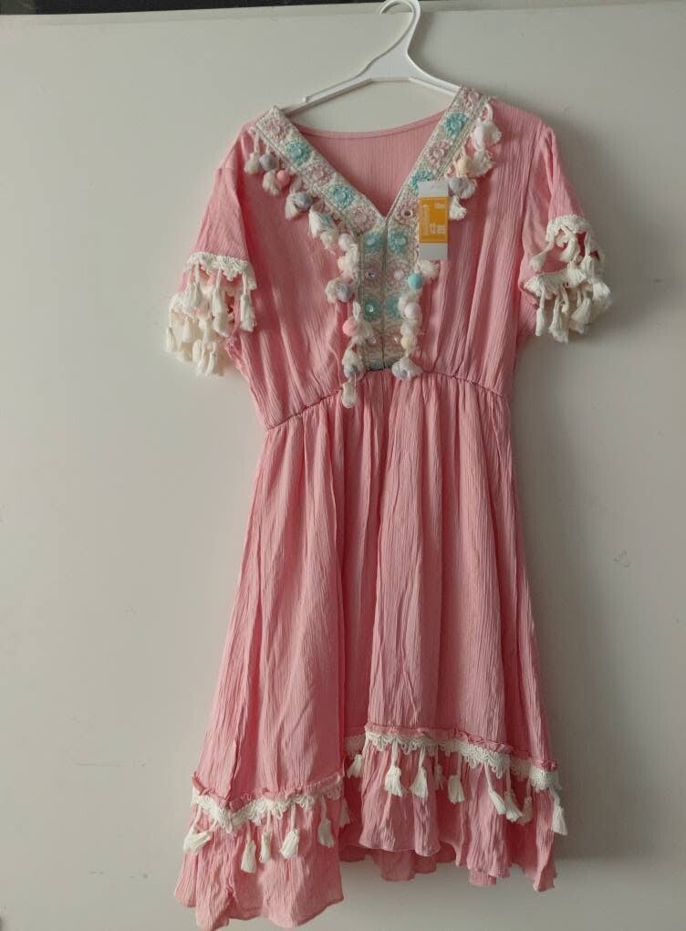 Leuk ibiza jurkje roze