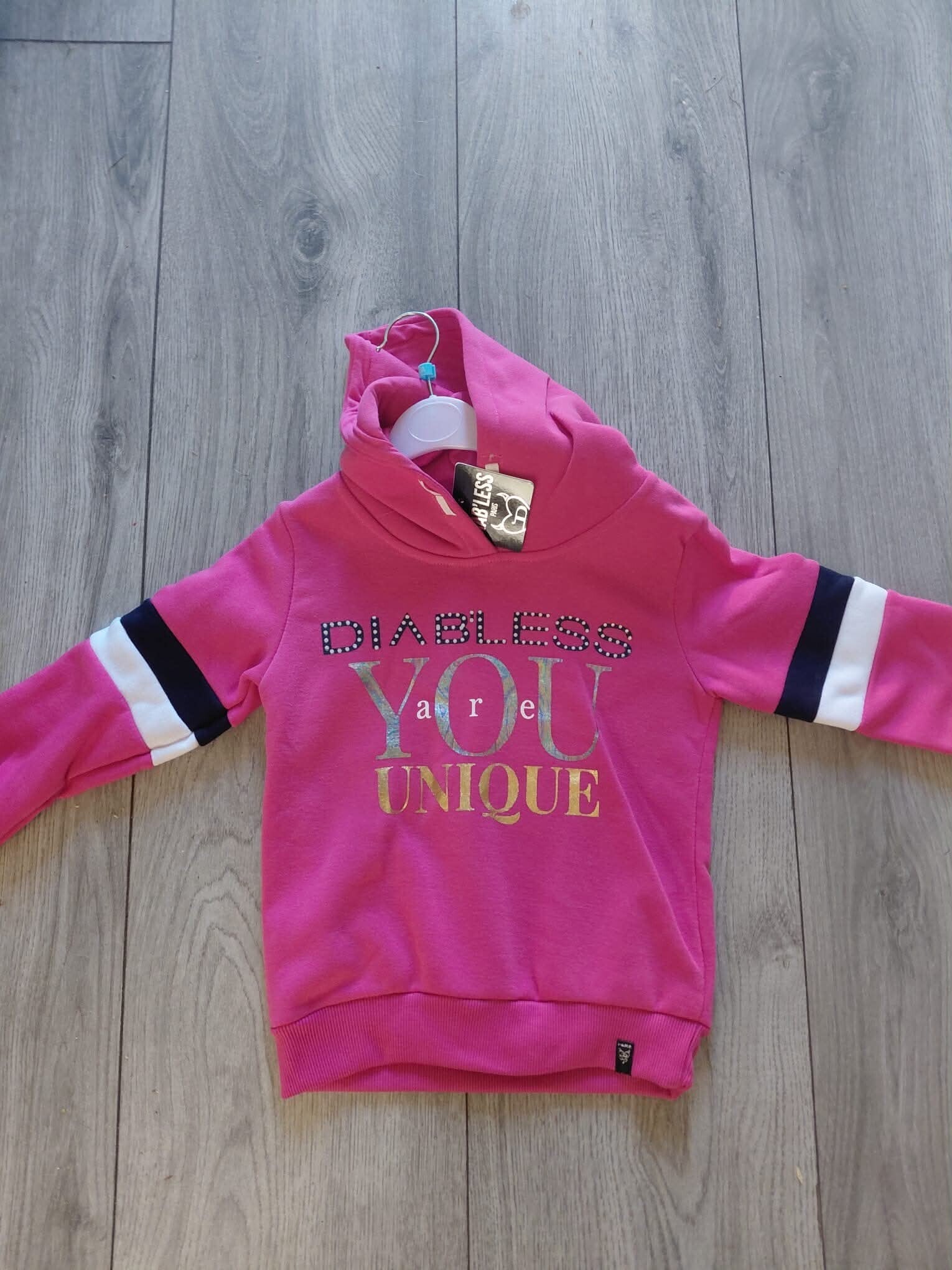 Warme Diables trui fuchsia