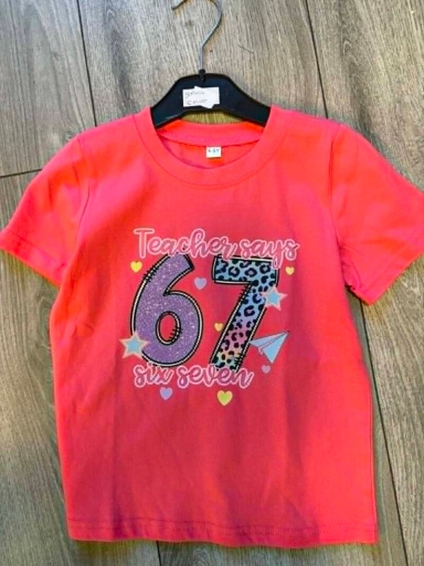 six seven shirtje fuchsia/panter