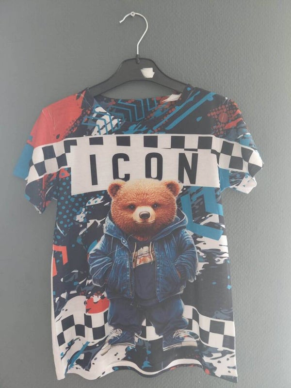 blauwe icon shirt