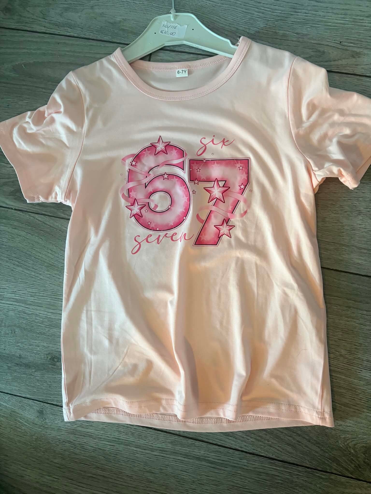 Licht roze six seven shirtje