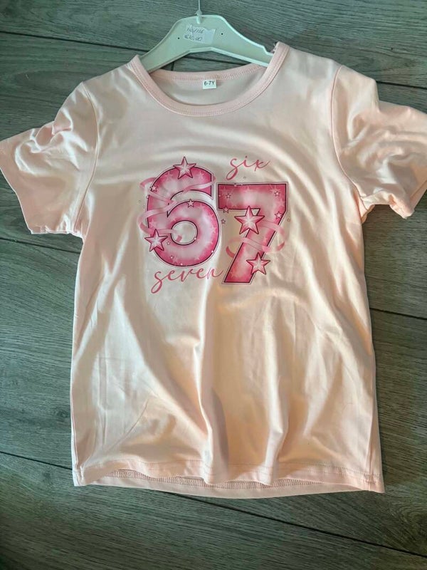 Licht roze six seven shirtje