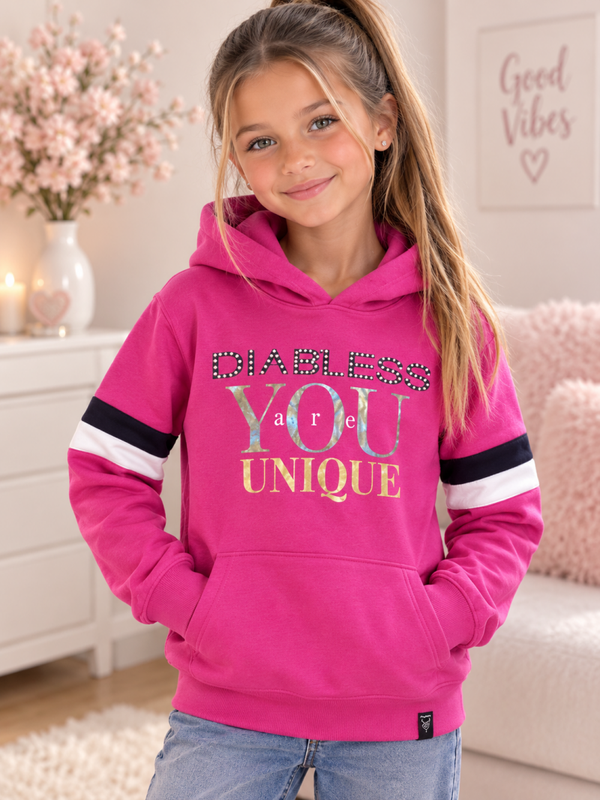 Diabless YOU UNIQUE hoodie – Fuchsia