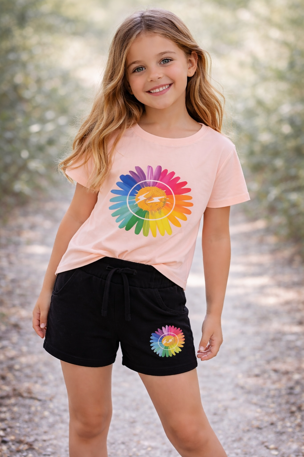 bloem kleurige roze set