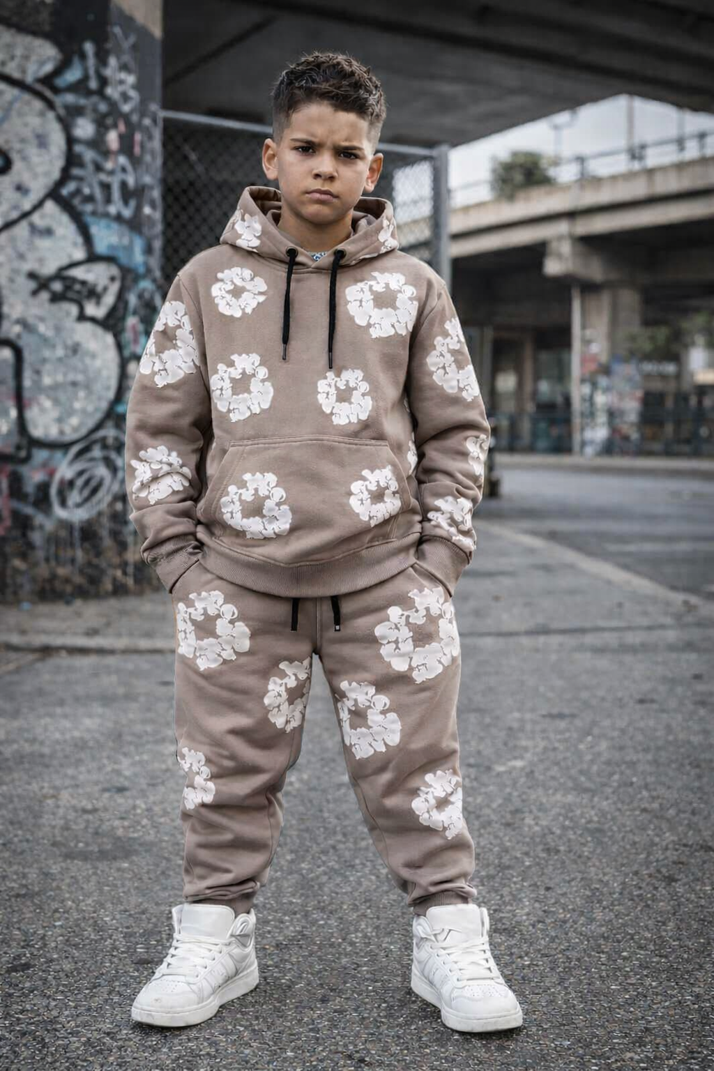 Flower pak taupe