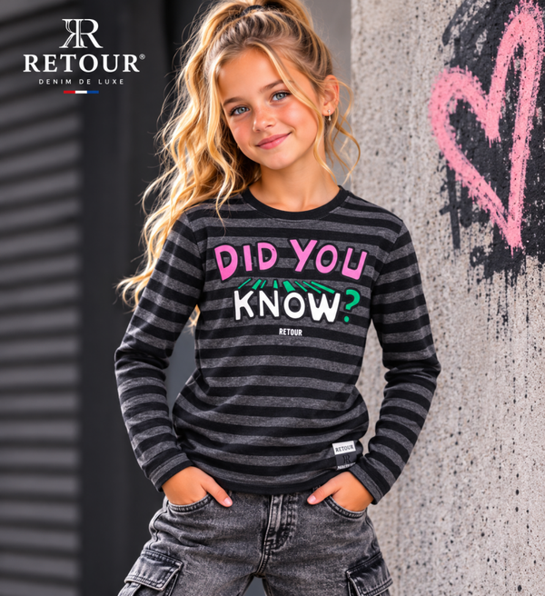 Retour Meisjes Longsleeve – Did You Know? 💗