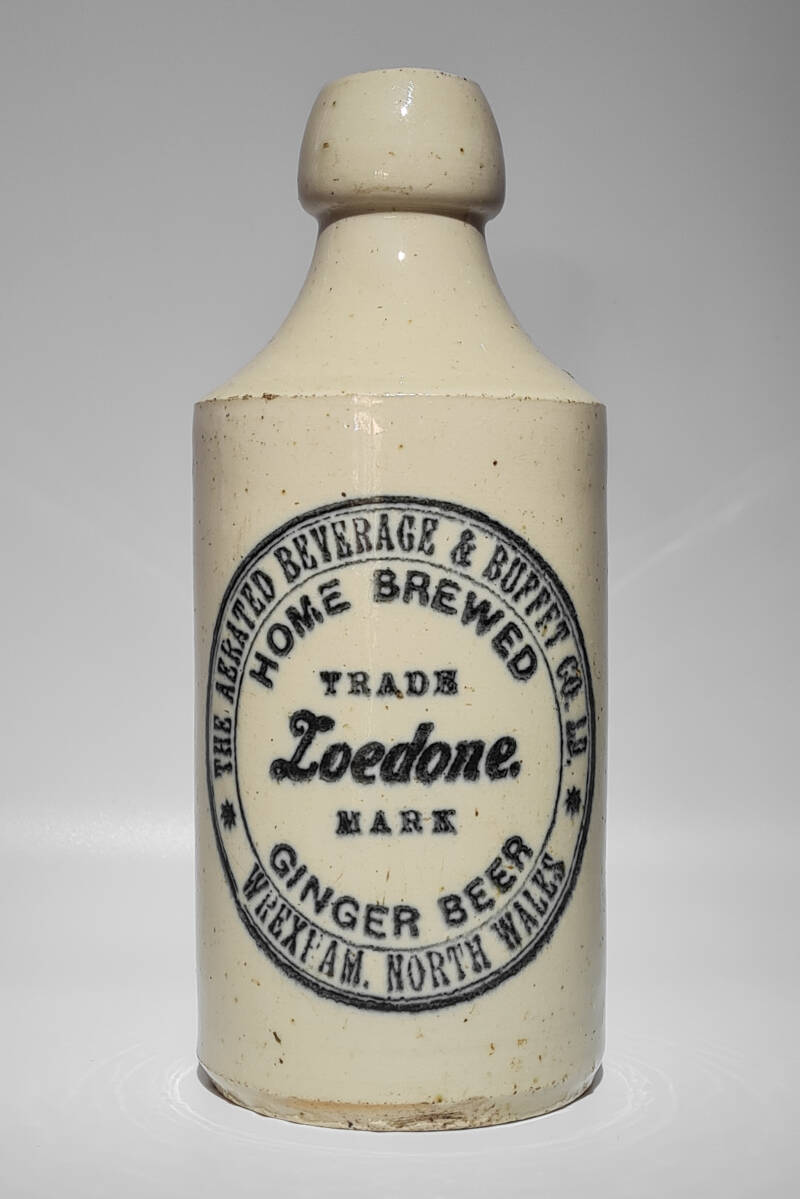 The Aerated Beverage &amp; Buffet Co., Ld., Home Brewed Ginger Beer, Wrexham, North Wales | Notes: Stamped &quot;Price 4 Bristol&quot;