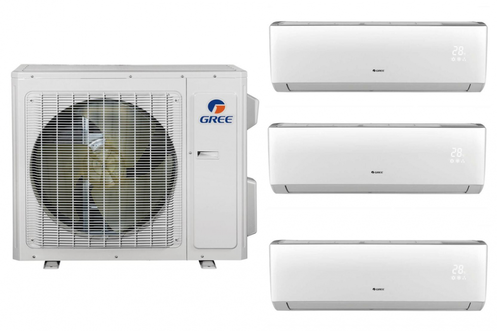 Gree Tripple Airco - Cosmo 7.1kW/24000Btu + 3x 2.5kW WiFi A++