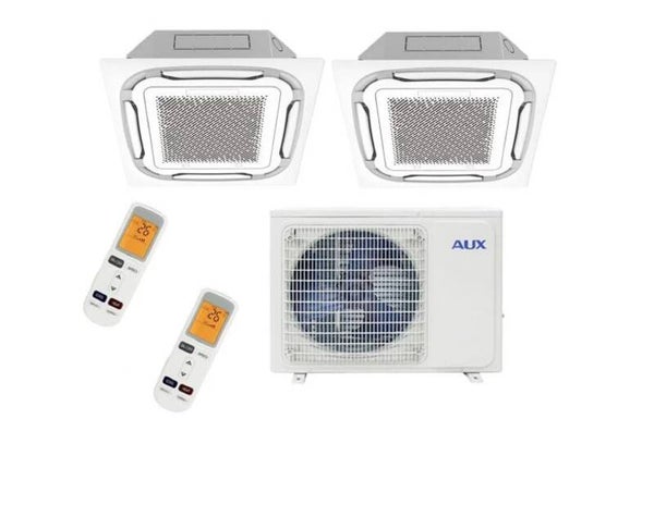 Aux Duo-split  Buitenunit  6.0kW/21000Btu  (AUX-M3-21LCLH) + 2x Plafondcassette 3.5kW/12000Btu COOL&HEAT A++