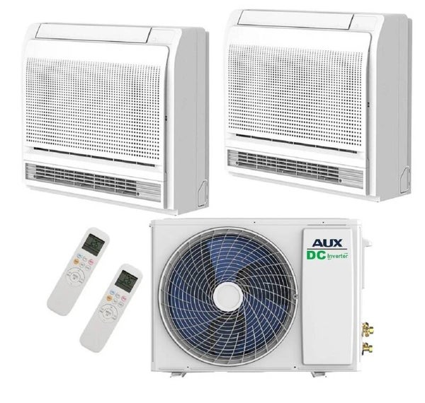 Aux Duo-split  Buitenunit  6.0kW/21000Btu  (AUX-M3-21LCLH) + 2x Vloerconsole 3.5kW/12000Btu COOL&HEAT A++  WIFI
