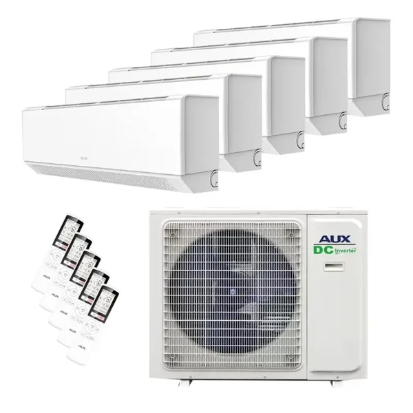 Aux Multi Aircosysteem Buitenunit 12kW (M5-42LCLH) 5 Binnenunits 3x 2.5kW & 2x 3.5kW C-Serie "Premium" A++ COOL & HEAT INCL. WIFI