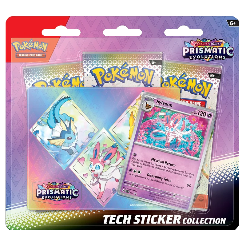 Prismatic Evolutions Tech Sticker Collection
