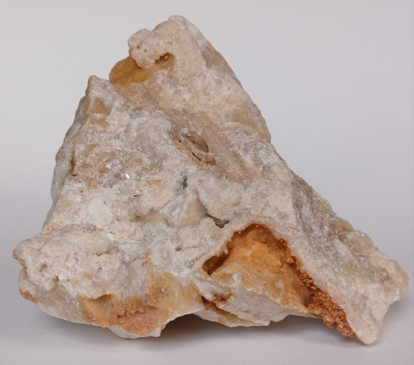 Calciet met Kwarts (cluster)