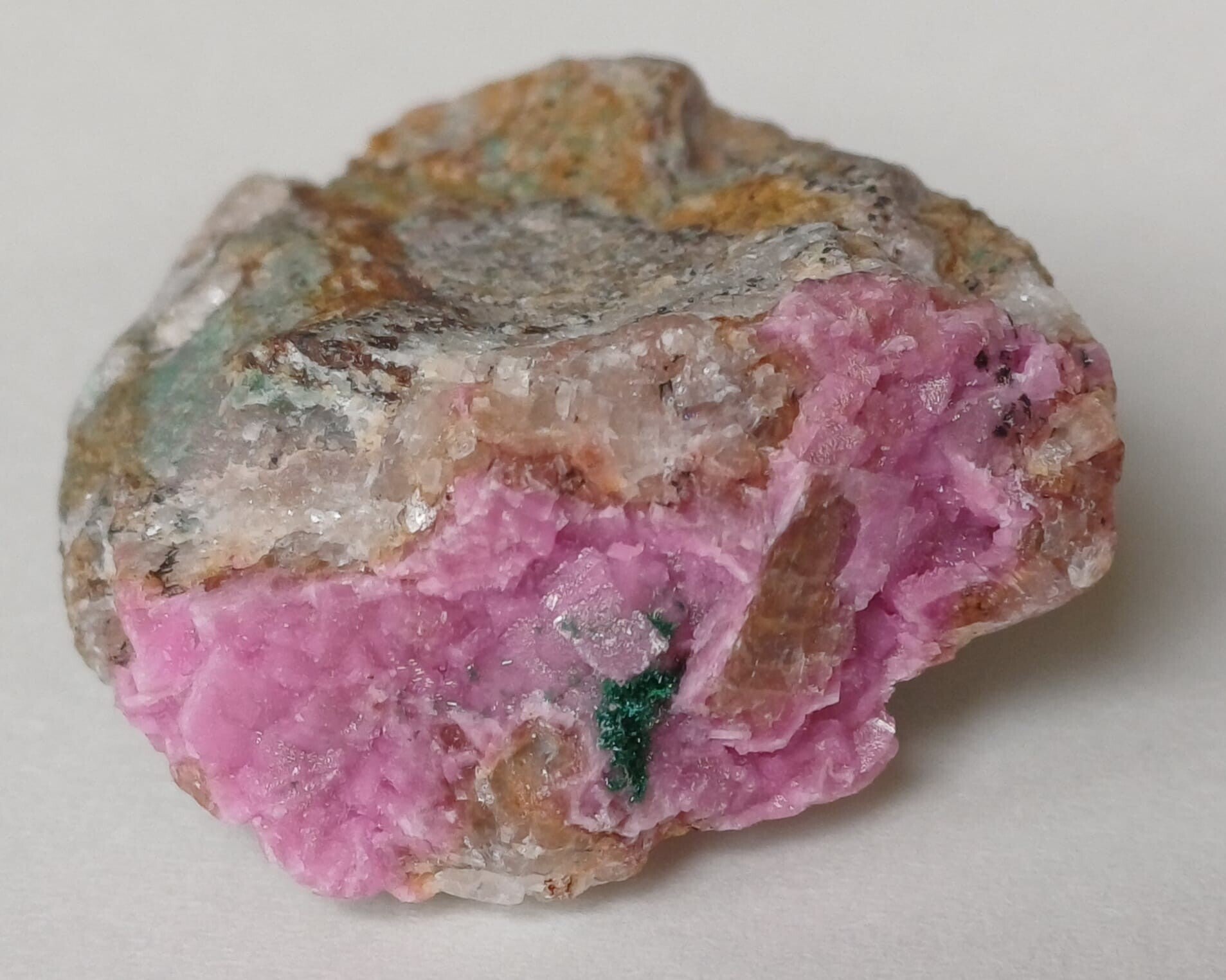 Calciet met Malachiet ('Cobalto Calciet')