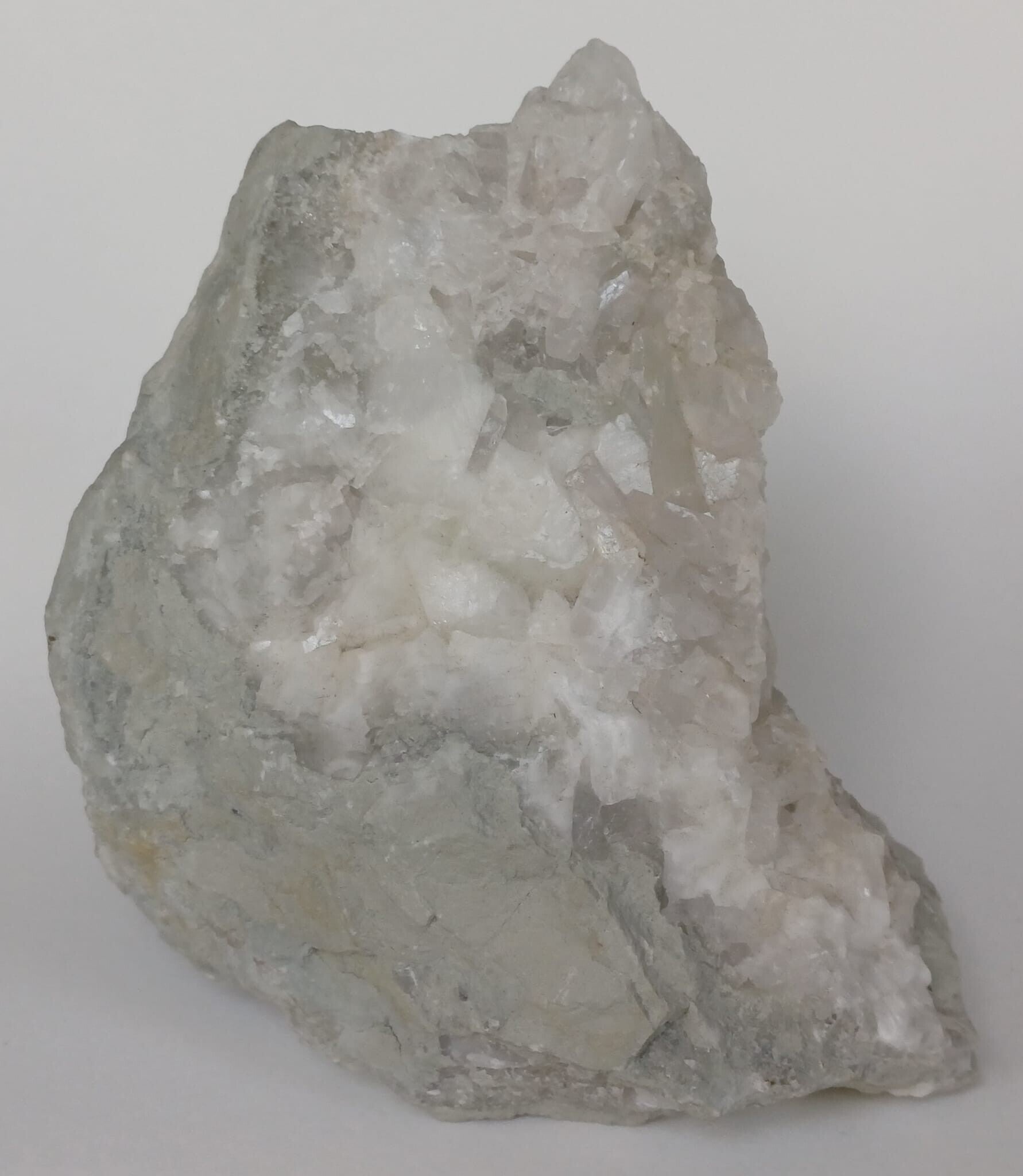 Calciet met Bergkristal