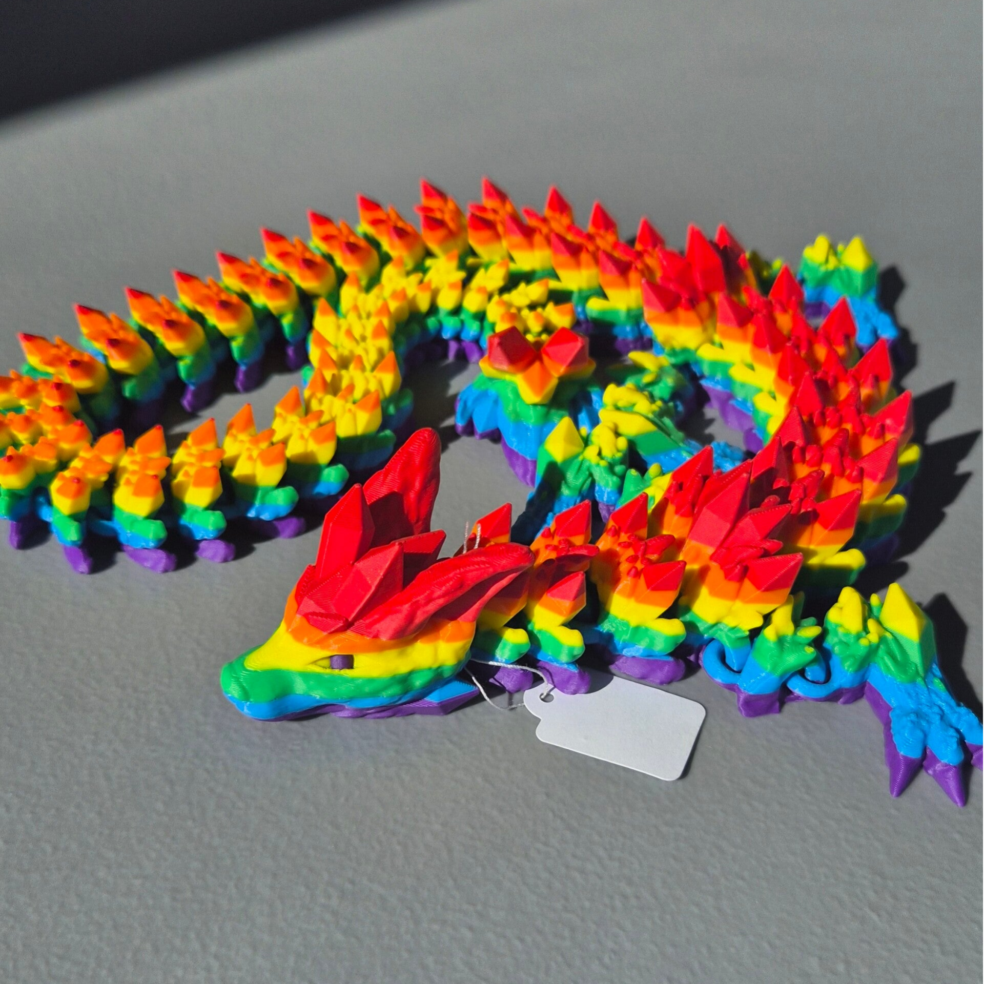 Large Adult Rainbow Wolf Dragon