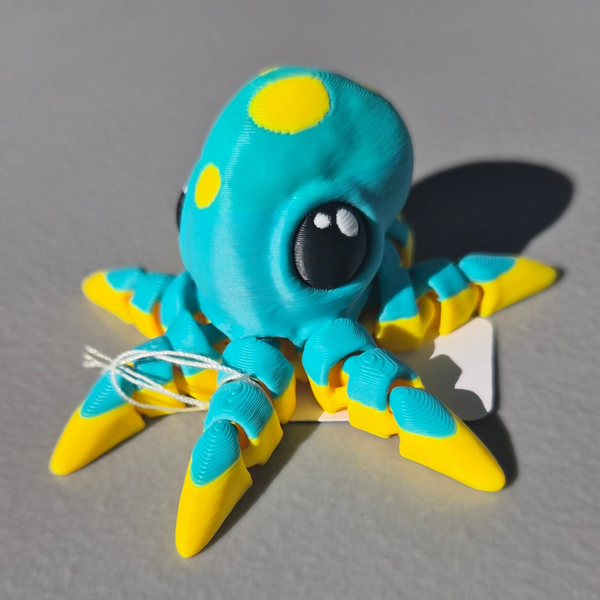 Blue and Yellow Octopus
