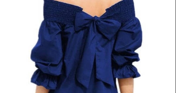 Back Bowtie Blouse