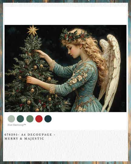 Redesign Decoupage Papier A4 - Merry & Majestic Q4