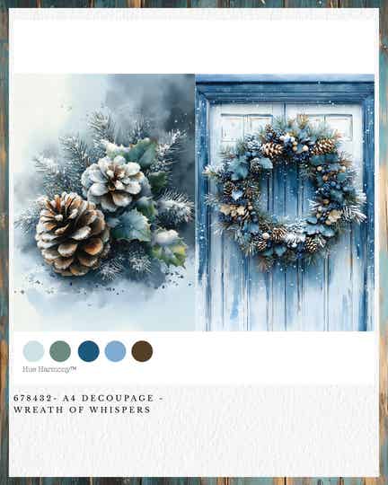 Redesign Decoupage Papier A4 - Wreath Of Whispers Q4