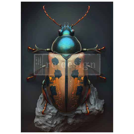 Decoupage papier - Redesign découpage A1 FIBRE - Brass Scarab (59,4 x 84,3cm)