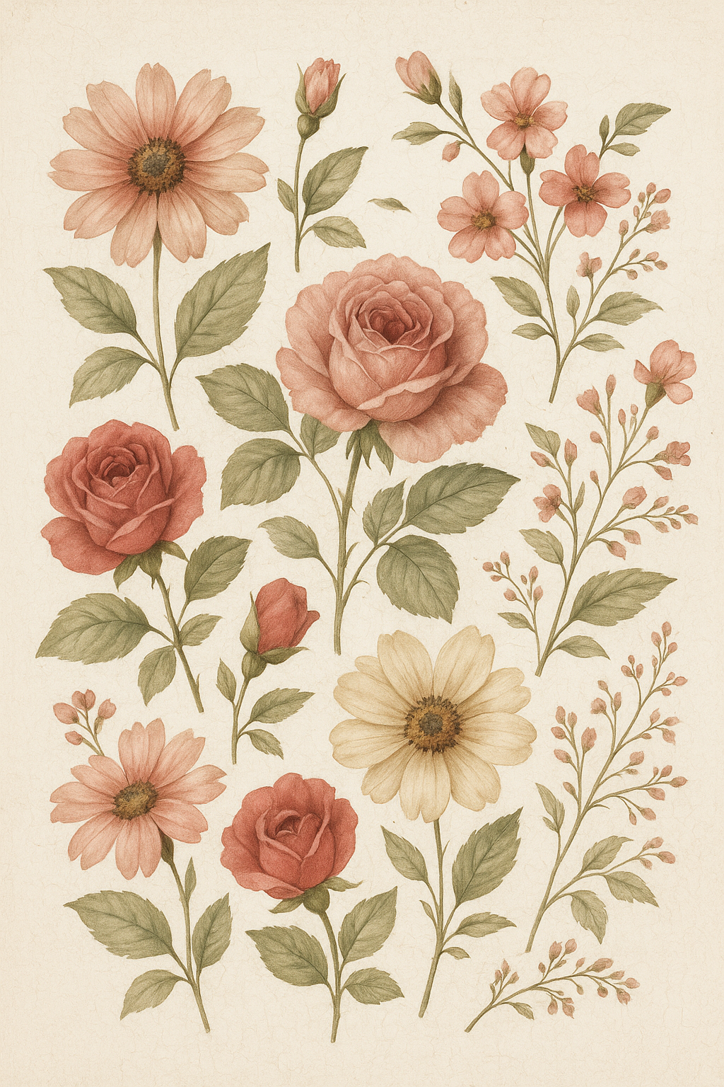 Retro Floral Splendor