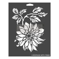 Redesign Decor Stencil - Dahlia Garden