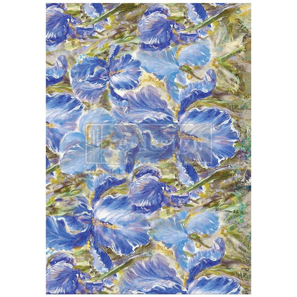 Decoupage papier - Redesign découpage A1 FIBRE - Enchanting Iris