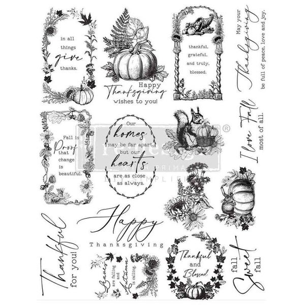 Redesign - Decor Clear Stamp - Fall Sweet Fall