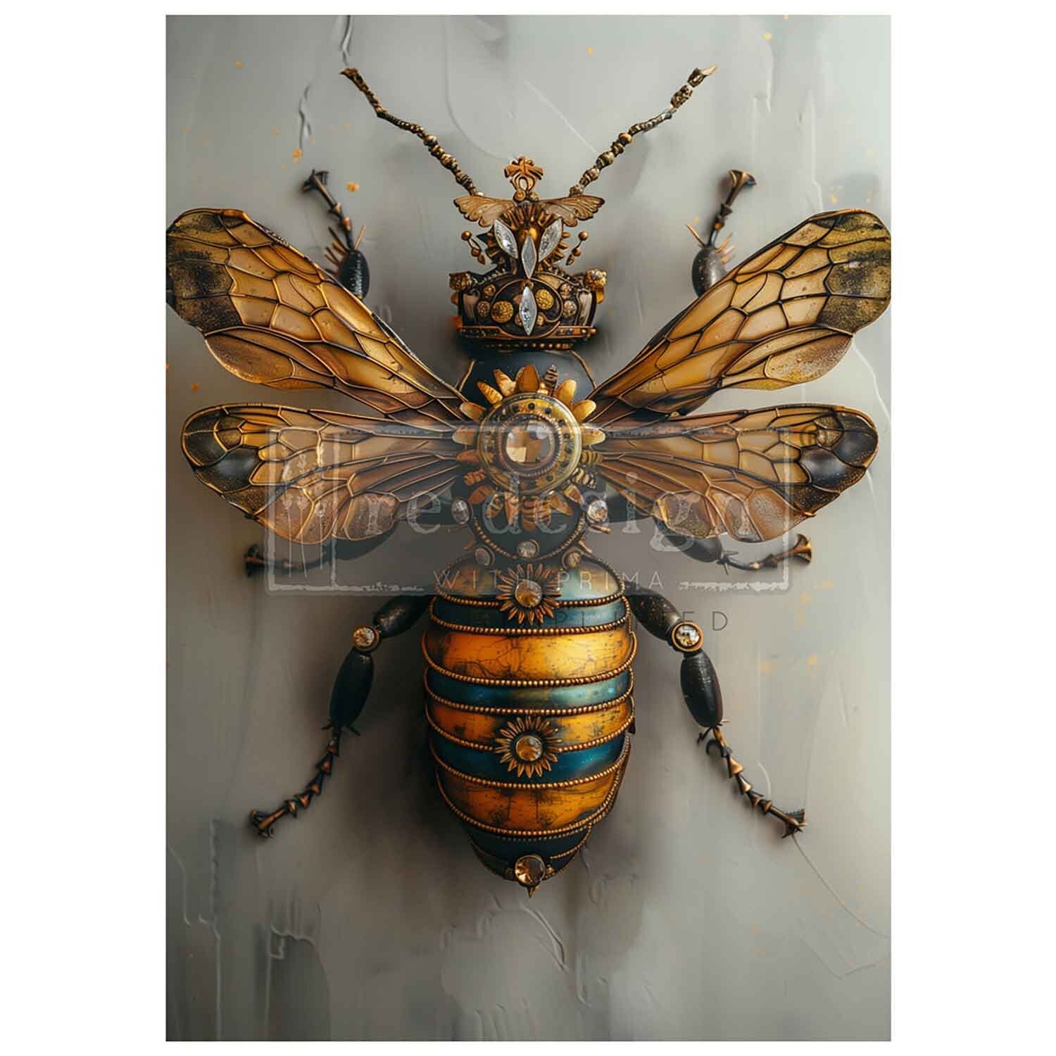 Decoupage papier - Redesign découpage A1 FIBRE - Gearspring Honeybee (59,4 x 84,3cm)