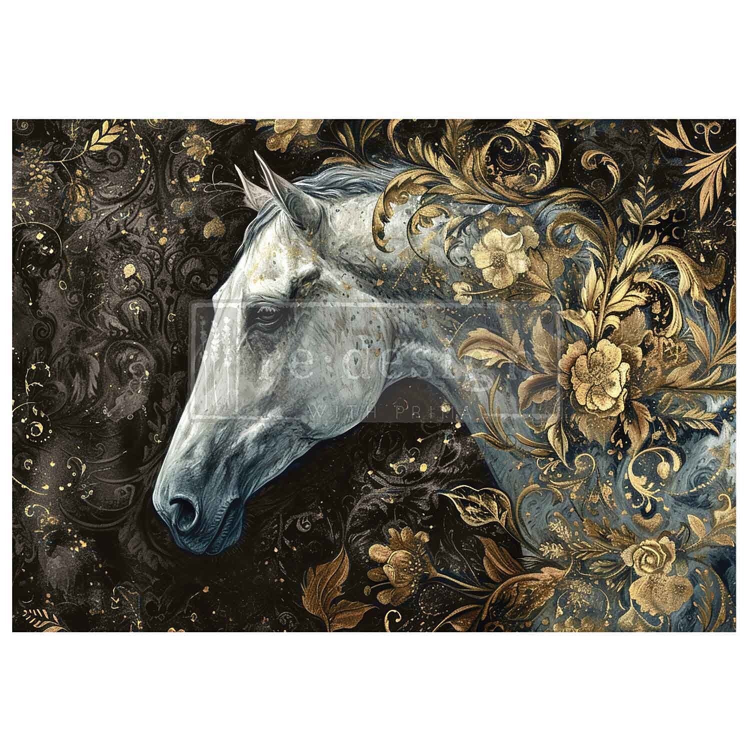 Decoupage papier - Redesign découpage A1 FIBRE - Majestic Gallop