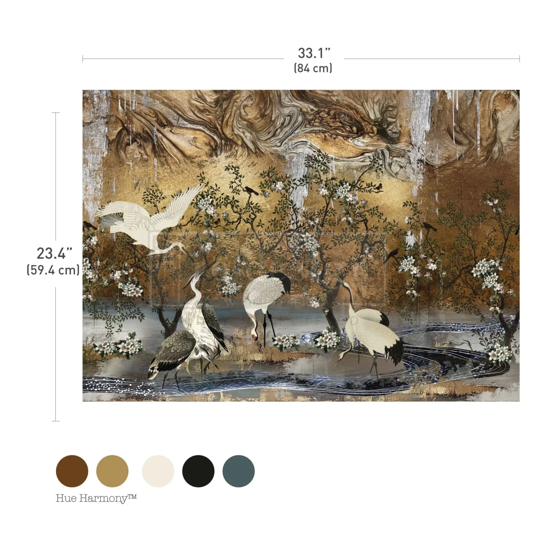 Redesign - Decoupage vezelpapier A1 - Graceful Wings