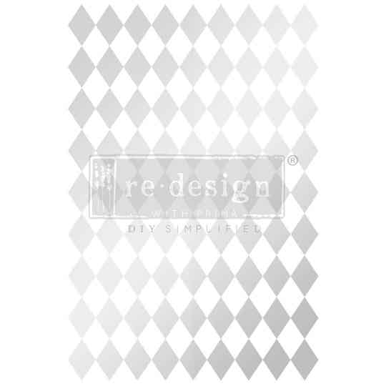 Redesign Decor Transfer - Silver Harlequin