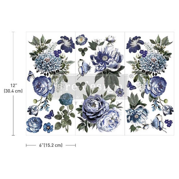 Redesign Decor Transfer S - Indigo Petals