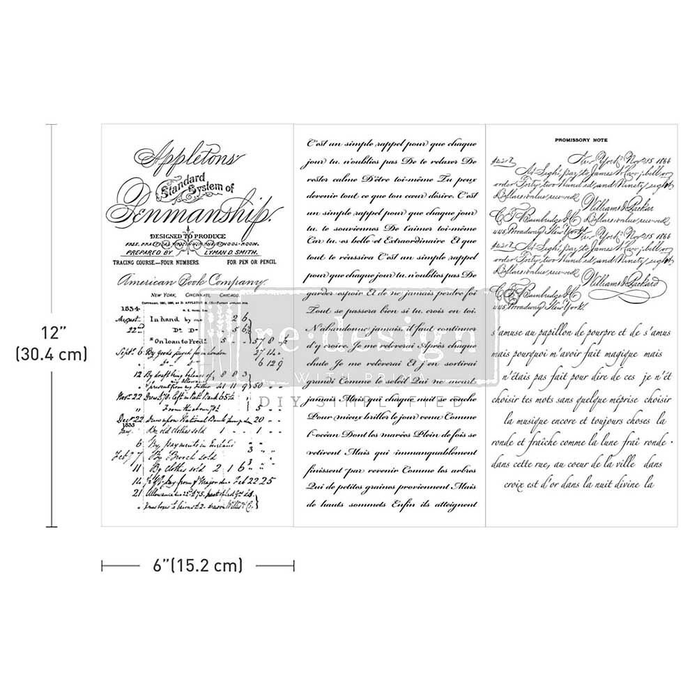 Redesign Decor Transfer S - Vintage Script Mastery