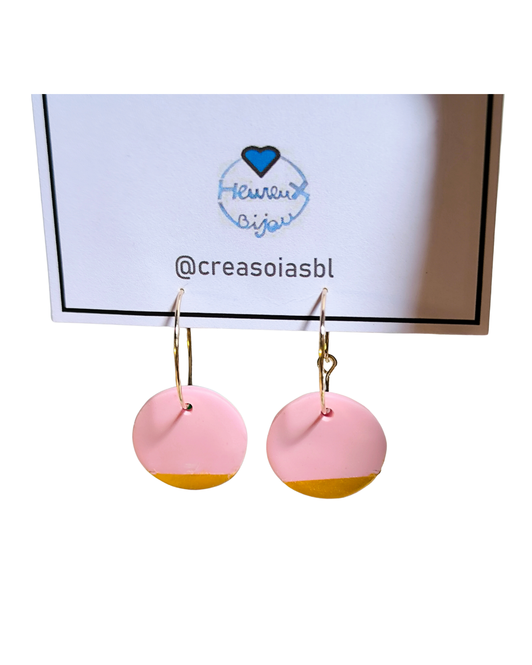 Boucles d'oreilles effet céramique