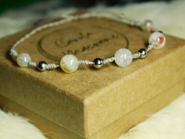 ✨Pedido personalizado Vero. Pulsera con Citrino arcoíris