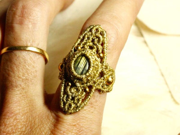 ✨Pedido personalizado Dori. Anillo a medida con Labradorita.
