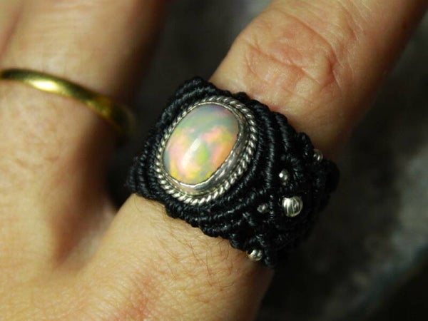 ✨Pedido personalizado Rita. Ópalo etíope en plata de ley
