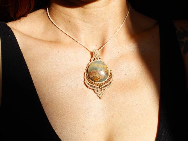 ''La Soñadora'' - Ónix cielo con aguas.🔮 Edición Limitada Intuition