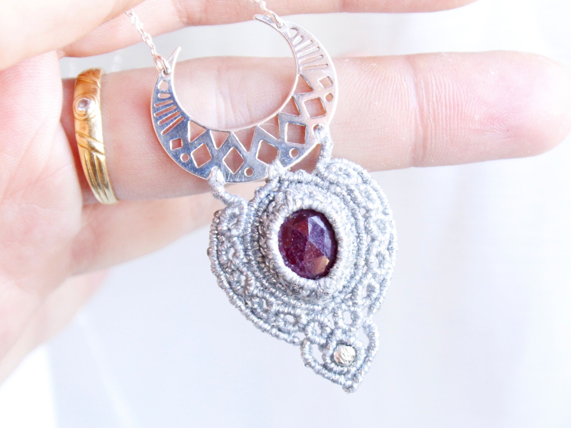 ✨Pedido personalizado Susana. Rubí trapiche en plata de ley