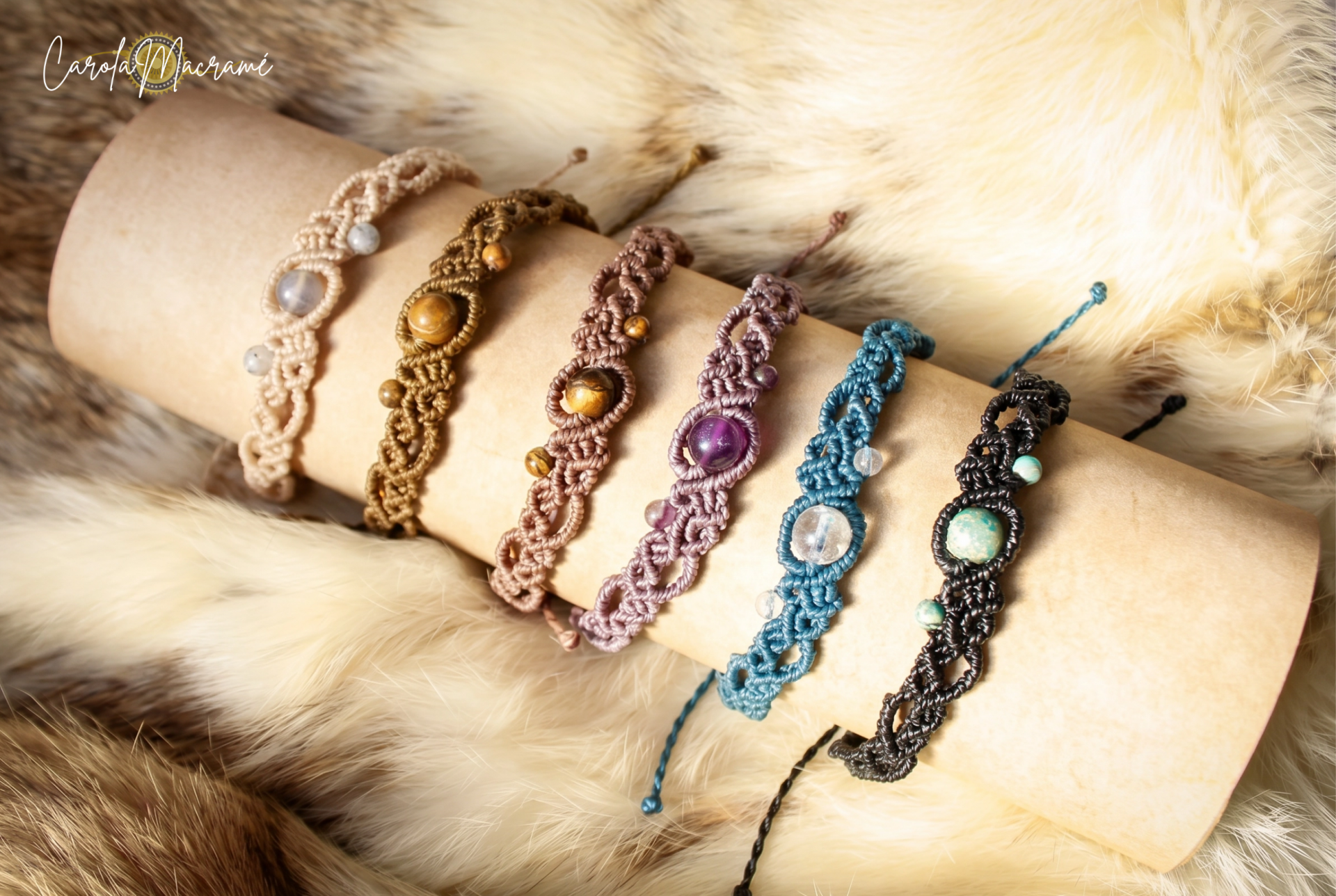 Pulseras Tribe con minerales