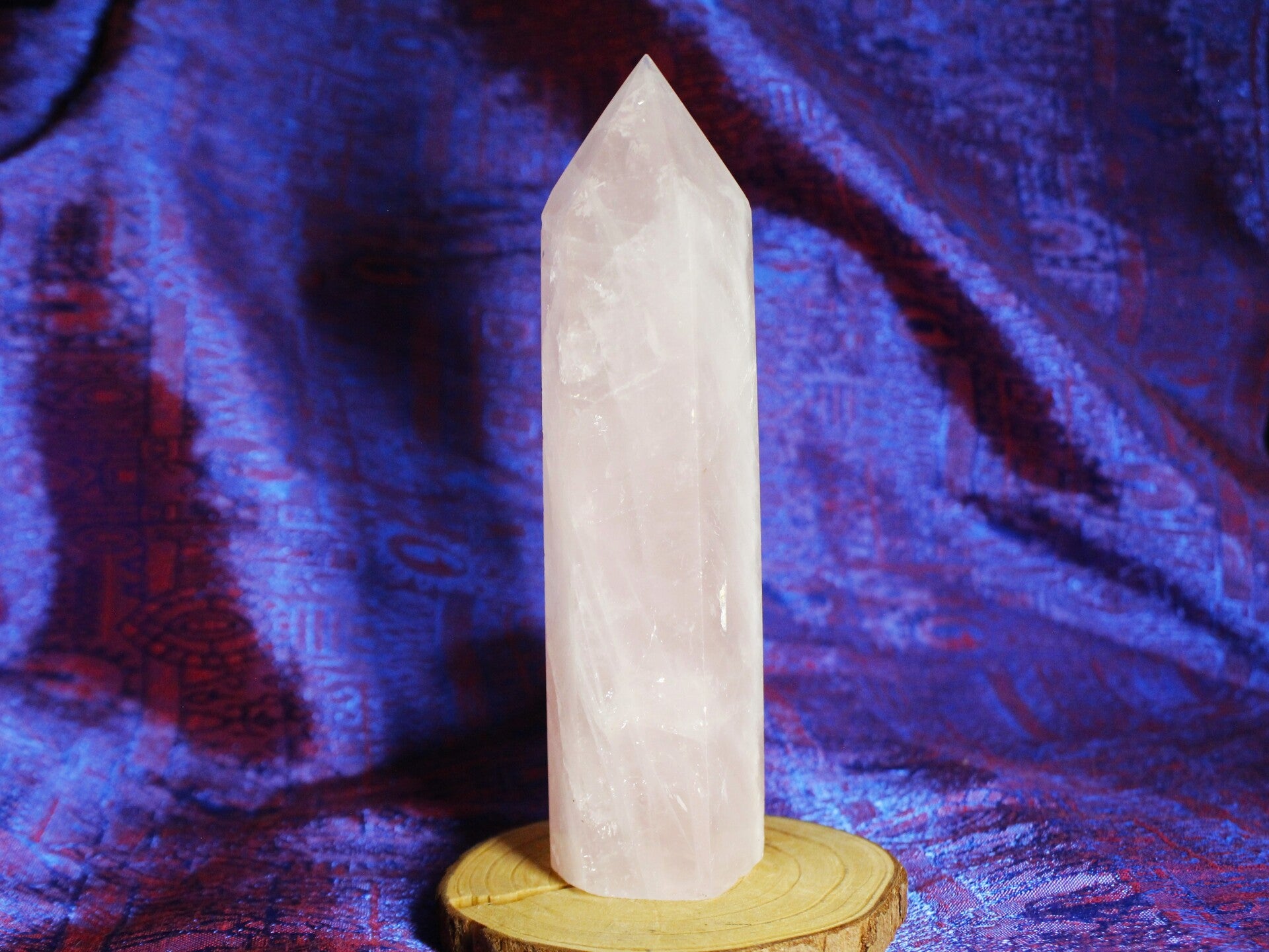 Torre de Cuarzo Rosa XL. Pulido. 💎